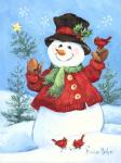 Red Coat Snowman