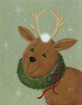 Reindeer With Wreath