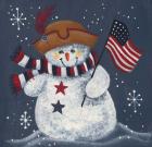 Patriotic Snowman