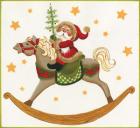 Santa On Rocking Horse