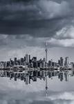 Toronto Skyline From Colonel Samuel Smith Park Reflection No 1