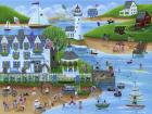 Folk Art Summertime Fun at Seaport Inn