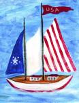 U.S.A. Sailboat