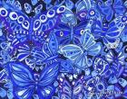 Indigo Butterfly Collage