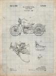 Cycle Support Patent - Antique Grid Parchment