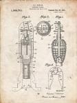 Explosive Missile Patent - Vintage Parchment