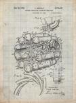 Aircraft Propulsion & Power Unit Patent - Antique Grid Parchment
