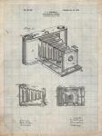 Photographic Camera Patent - Antique Grid Parchment