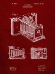 Photographic Camera Patent - Burgundy
