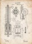 Machine Gun Patent - Vintage Parchment
