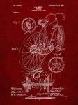 Bicycle Patent - Burgundy