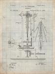Windmill Patent - Antique Grid Parchment
