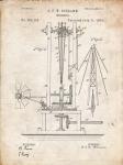 Windmill Patent - Vintage Parchment