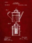 Coffee Percolator Patent - Burgundy