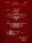 Amphibian Aircraft Patent - Burgundy