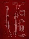 Semi-Automatic Rifle Patent - Burgundy