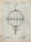 Balloon Patent - Antique Grid Parchment