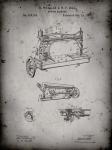 Sewing Machine Patent - Faded Grey