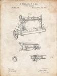Sewing Machine Patent - Vintage Parchment