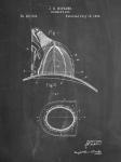 Fireman's Hat Patent - Chalkboard