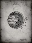 Golf Ball Patent - Faded Grey