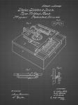 Type Writing Machine Patent - Black Grid