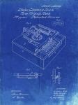 Type Writing Machine Patent - Faded Blueprint