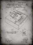 Type Writing Machine Patent - Faded Grey