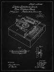 Type Writing Machine Patent - Vintage Black