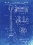 Guitar & Combined Bridge & Tailpiece Therefor Patent - Faded Blueprint