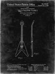 Stringed Musical Instrument Patent - Black Grunge
