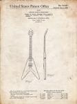 Stringed Musical Instrument Patent - Vintage Parchment