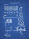 Blueprint Howard Hughes Oil Drilling Rig Patent
