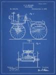 Blueprint Motor Buggy 1895 Patent Print