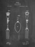 Chalkboard Antique Spoon and Fork Patent