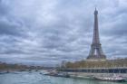 Eiffel Tower and Seine in Paris