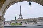 Eiffel Tower from Viaduc de Passy in Paris