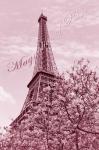 Eiffel Tower with Magnolia Pink