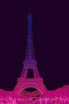 Magenta Eiffel Tower