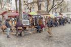 Monmartre Artist Working On Place du Tertre IV