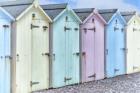 Pastel Colored Beach Cabins