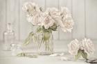 Vintage Roses in Antique Glass