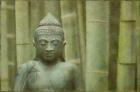 Bronze Buddha With Bamboo