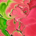 Abstract Fractals Pink And Green