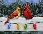 Christmas Cardinals Greeting Card