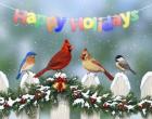 Holiday Birds and Garland