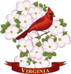 State Birds And Flowers VA 2