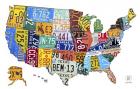 License Plate Map USA II