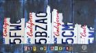 Los Angeles Skyline License Plate Art