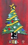 Noel Christmas Tree License Plate Art